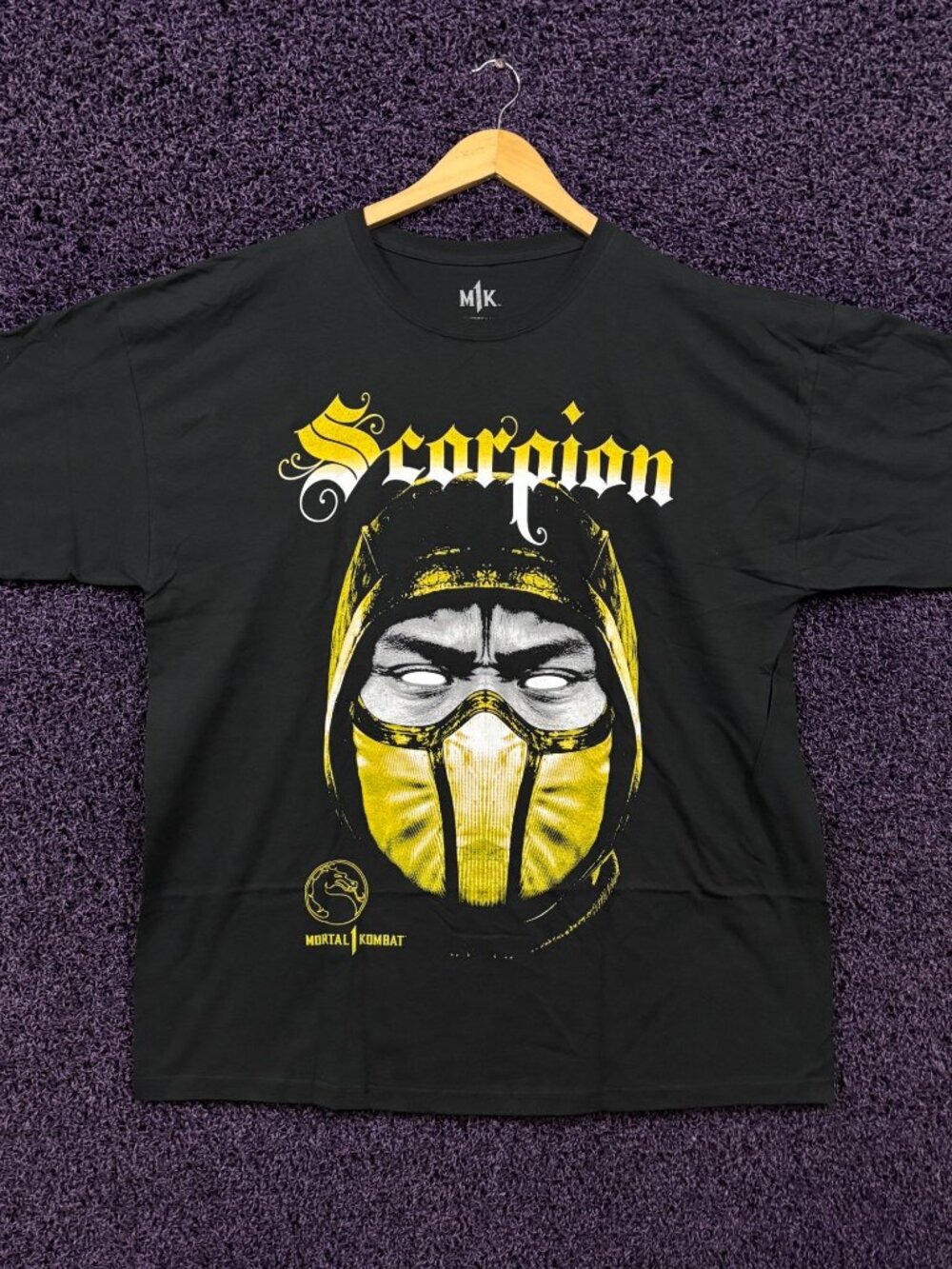 Scorpion Get Over Here Catchphrase Mortal Kombat T-Shirt XXL